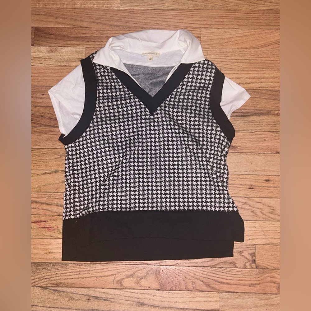 Black and White vest